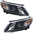 2008 Saab 9-3 - Driver and Passenger Side Halogen Headlight, With bulb(s), OE Replacement, CAPA Certified
