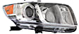 Driver and Passenger Side Halogen Headlight, Without bulb(s), OE Replacement, CAPA Certified