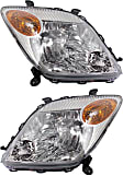 2006 Scion xA - Driver and Passenger Side Halogen Headlight, Without bulb(s), OE Replacement