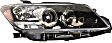 Driver and Passenger Side Halogen Headlight, Without bulb(s), OE Replacement, CAPA Certified