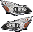 2013-2014 Subaru Legacy - Driver and Passenger Side Headlights, with Bulbs, Halogen, with wiring harness