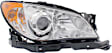 Driver and Passenger Side Halogen Headlight, With bulb(s), OE Replacement