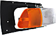 Driver and Passenger Side Headlights, with Bulbs, Halogen, with amber turn signal light
