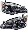 Driver and Passenger Side Halogen Headlight, Without bulb(s), OE Replacement, CAPA Certified