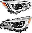 2015-2017 Subaru Outback - Driver and Passenger Side Halogen Headlight, With bulb(s), OE Replacement,, CAPA Certified