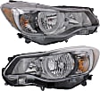 Driver and Passenger Side Halogen Headlight, With bulb(s), OE Replacement