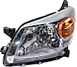 Driver and Passenger Side Halogen Headlight, Without bulb(s), OE Replacement, CAPA Certified