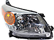 Driver and Passenger Side Halogen Headlight, Without bulb(s), OE Replacement, CAPA Certified