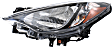 Driver and Passenger Side Headlights, with Bulbs, Halogen, Hatchback/Sedan