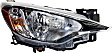 Driver and Passenger Side Headlights, with Bulbs, Halogen, Hatchback/Sedan