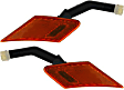 Front, Driver and Passenger Side Side Marker With bulb(s)
