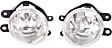 Front, Driver and Passenger Side Fog Lights, with Bulbs, For Models without Driver Assist System, CAPA Certified
