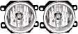 Front, Driver and Passenger Side Halogen Fog Light, With bulb(s), CAPA Certified