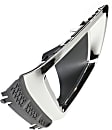 Front, Driver and Passenger Side Fog Light Trims, Black and Chrome