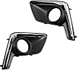 Front, Driver and Passenger Side Fog Light Trims, Textured Black