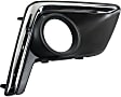 Front, Driver and Passenger Side Fog Light Trims, Textured Black