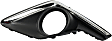 Front, Driver and Passenger Side Fog Light Trims, Textured Black