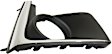 Front, Driver and Passenger Side Fog Light Trims, Textured Black