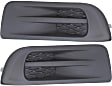 Fog Light Cover - Front, Driver and Passenger Side, Textured Black