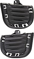 2016 Scion tC - Front, Driver and Passenger Side Fog Light Cover, For Models Without Fog Lights, Textured Black