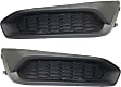 Fog Light Cover - Front, Driver and Passenger Side, Textured Black