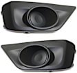 2013 Suzuki Grand Vitara - Front, Driver and Passenger Side Fog Light Cover, Textured Black