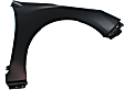 Front, Driver and Passenger Side Fenders, Without turn signal light hole, CAPA CERTIFIED