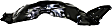2005-2010 Scion tC - Front, Driver and Passenger Side, Fender Liner