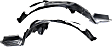 Front, Driver and Passenger Side, Fender Liner