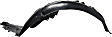 Front, Driver and Passenger Side, Fender Liner