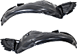 Front, Driver and Passenger Side, Fender Liner