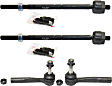 Front, Driver and Passenger Side, Inner and Outer Tie Rod Ends