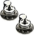 2-Wheel Set Front and Rear, Driver and Passenger Side Wheel Hubs, With Bearing