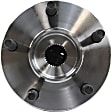 Front and Rear, Driver and Passenger Side Wheel Hub, 5 Lugs, With Bearing, With Sensor