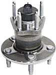 Front and Rear, Driver and Passenger Side Wheel Hub, 5 Lugs, With Bearing, With Sensor
