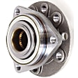Front, Driver and Passenger Side Wheel Hub, 5 Lugs, With Bearing