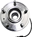 Front and Rear, Driver and Passenger Side Wheel Hub, 5 Lugs, With Bearing