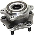 2-Wheel Set Front or Rear, Driver and Passenger Side Wheel Hub, 5 Lugs, With Bearing, With Sensor, FWD
