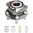 2005 Subaru Outback - Front, Driver and Passenger Side Wheel Hub, 5 Lugs, With Bearing