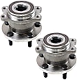 Rear, Driver and Passenger Side Wheel Hub, 5 Lugs, With Bearing