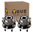 Rear, Driver and Passenger Side Wheel Hub, 5 Lugs, With Bearing