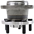 Rear, Driver and Passenger Side Wheel Hub, 5 Lugs, With Bearing