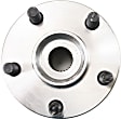 Rear, Driver and Passenger Side Wheel Hub, 5 Lugs, With Bearing