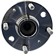 Rear, Driver and Passenger Side Wheel Hub, 4 Lugs, FWD