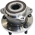 Rear, Driver and Passenger Side Wheel Hub, 5 Lugs, With Bearing