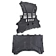 Front and Rear Engine Splash Shields