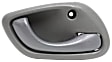 Front and Rear, Driver and Passenger Side Interior Door Handles, Gray, Without Door Lock Hole