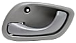 Front and Rear, Driver and Passenger Side Interior Door Handles, Gray, Without Door Lock Hole