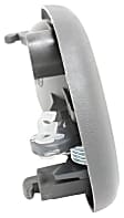 Front and Rear, Driver and Passenger Side Interior Door Handles, Gray, Without Door Lock Hole