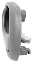 Front or Rear, Driver and Passenger Side Interior Door Handles, Gray, Without Door Lock Hole